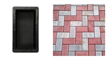 Форма для плитки Кирпич шагрень фото